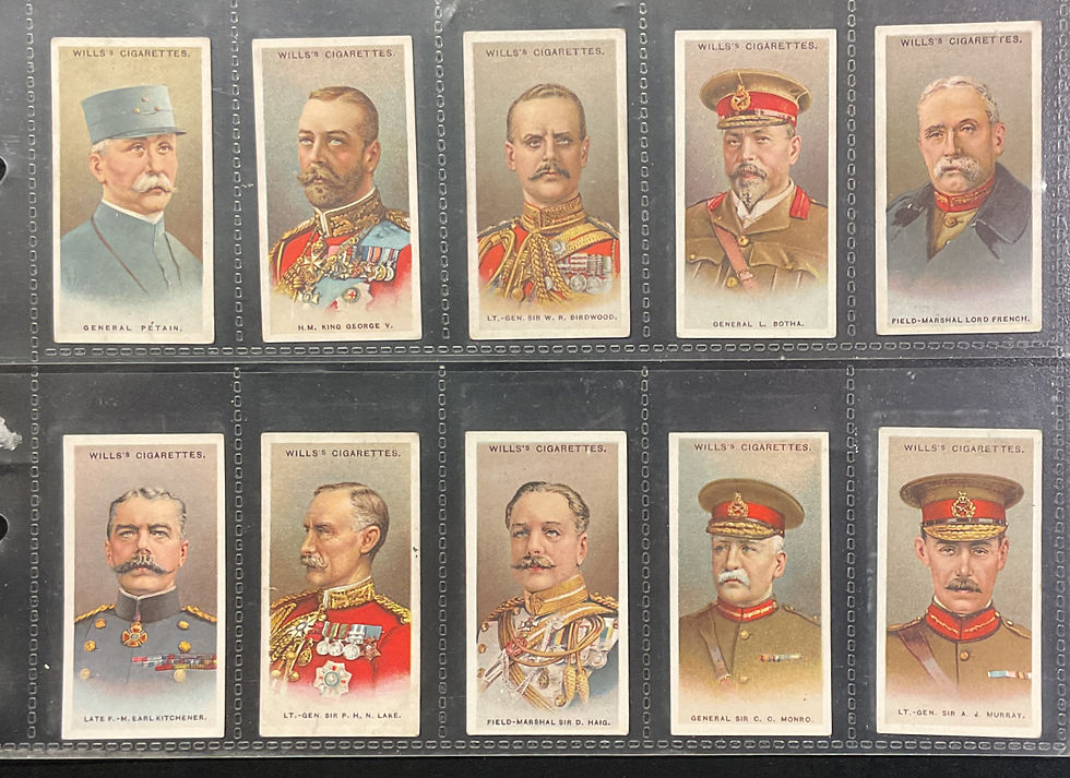 Thumbnail: Wills Allied Army Leaders Cigarette Cards