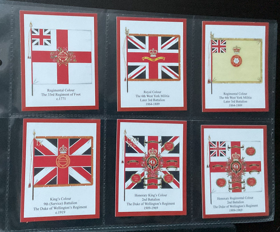 David Hunter Regimental Colours The Duke Of Wellington's Regiment Trade Cards
