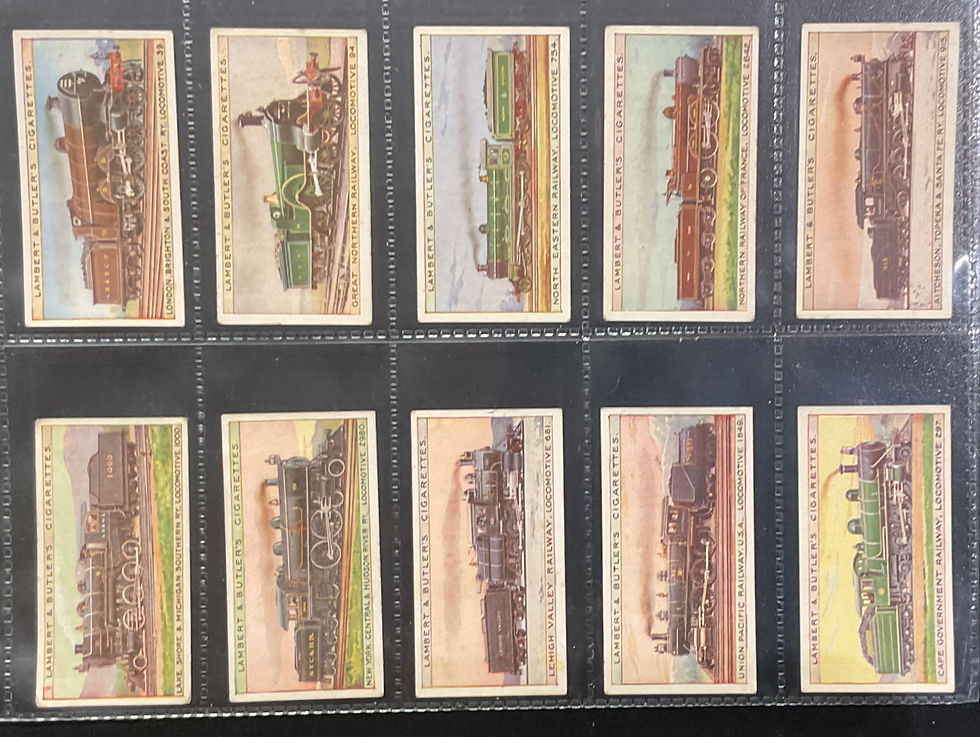 Thumbnail: Lambert & Butler Worlds Locomotives Cigarette Cards