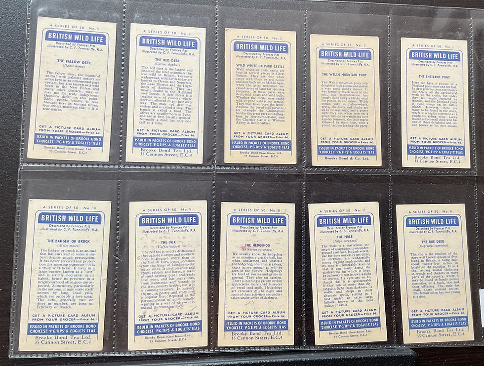 Thumbnail: Brooke Bond British Wild Life Brooke Bond Tea Ltd Tea Cards
