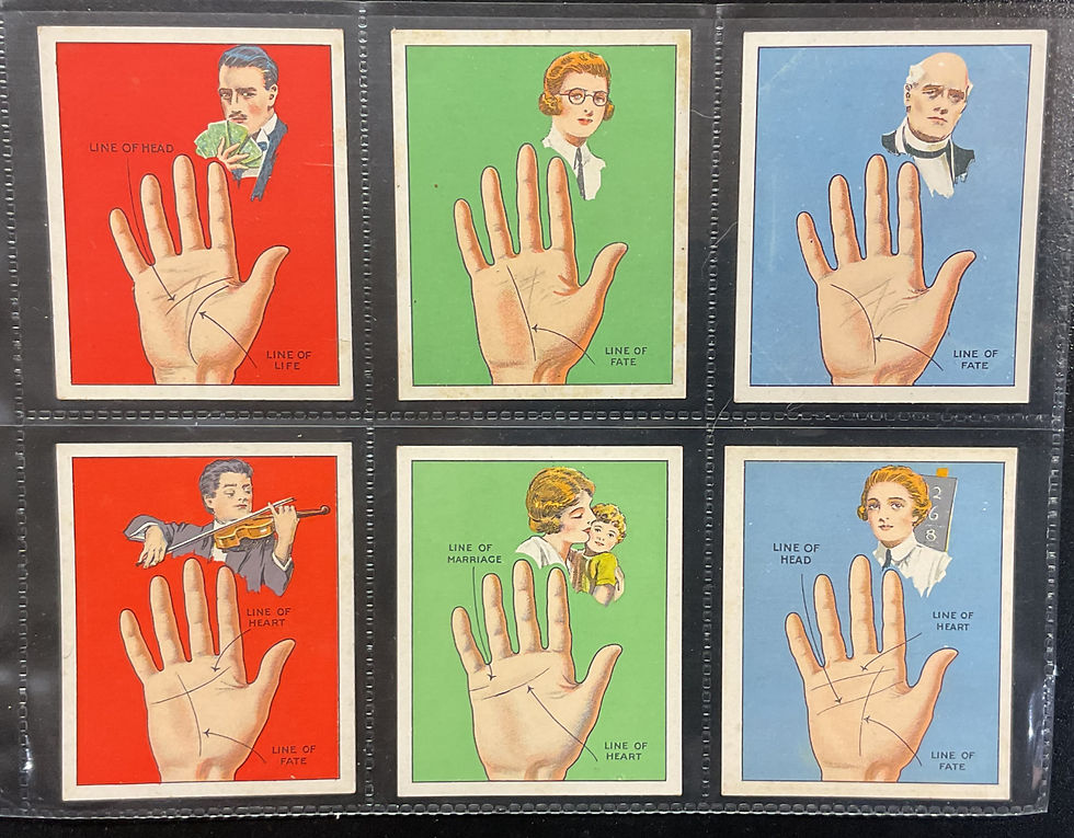 Thumbnail: Drapkin Palmistry Cigarette Cards