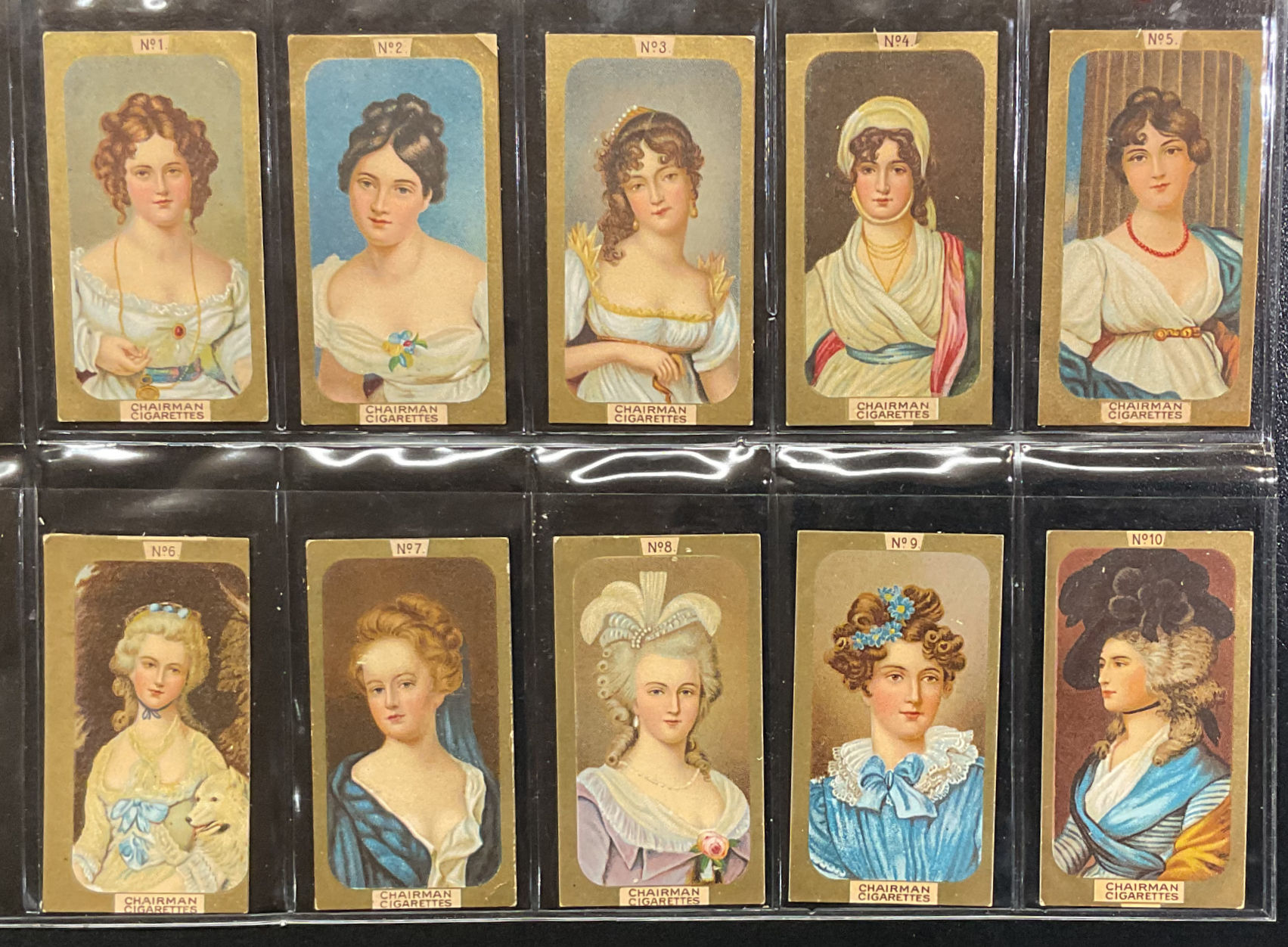 Lea Miniatures Gold Border 1-50 Cigarette Cards