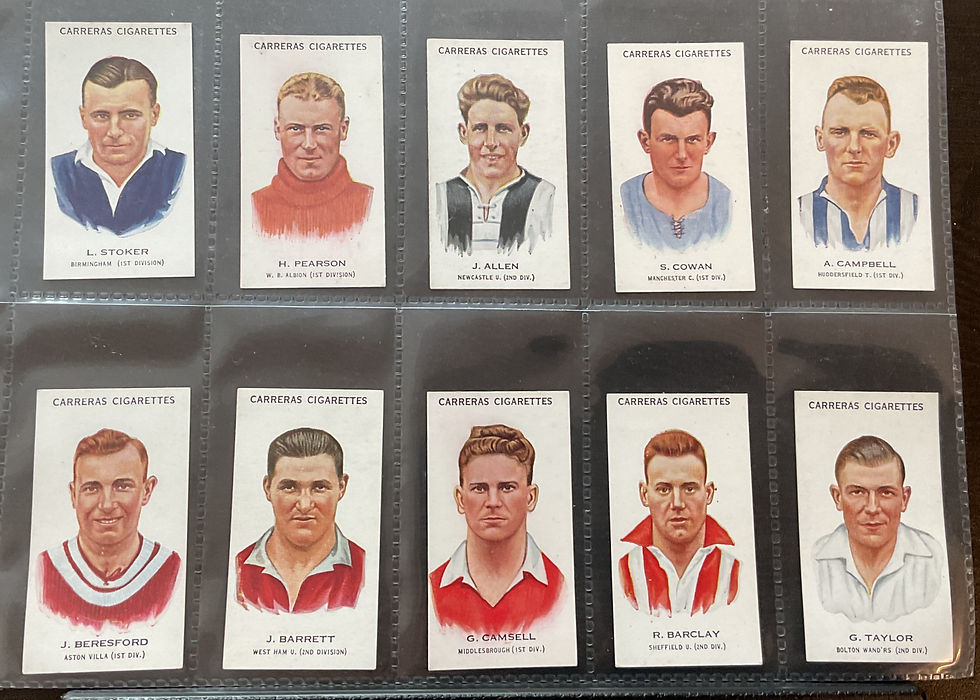 Thumbnail: Carreras Footballers Football Cigarette Cards