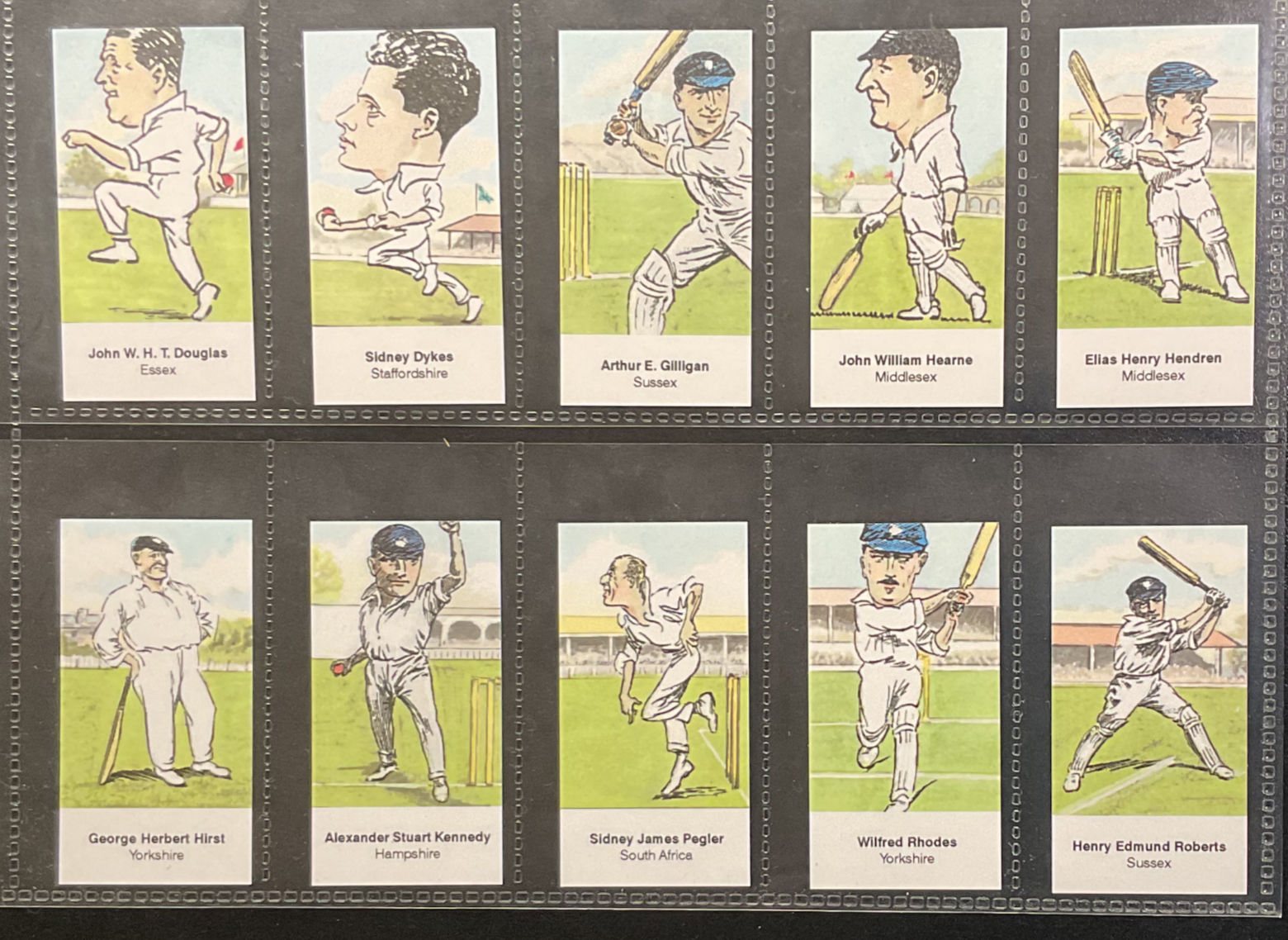 Rowland Garth Dykes Cricketers Series 2 Trade Cards