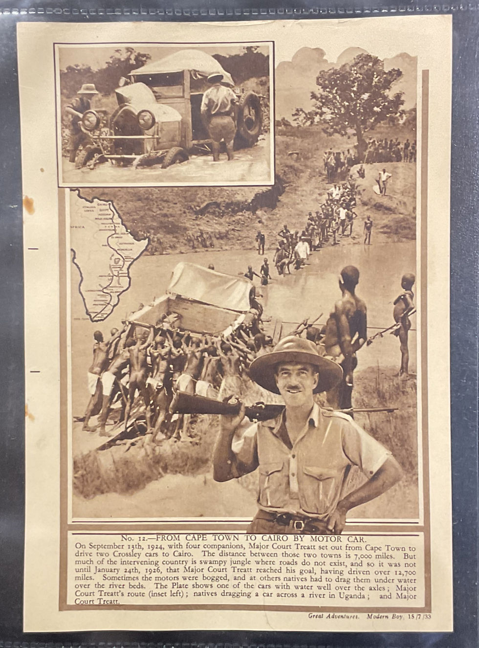 Thumbnail: Modern Boy Great Adventures Trade Cards