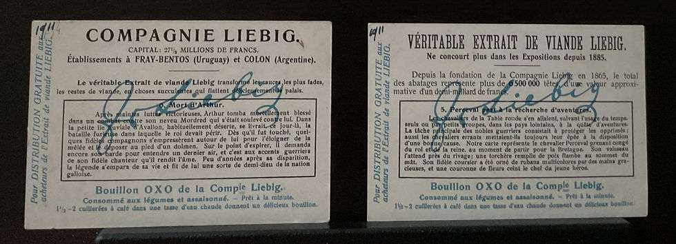 Thumbnail: Liebig The Story Of The Round Table S988 Trade Cards