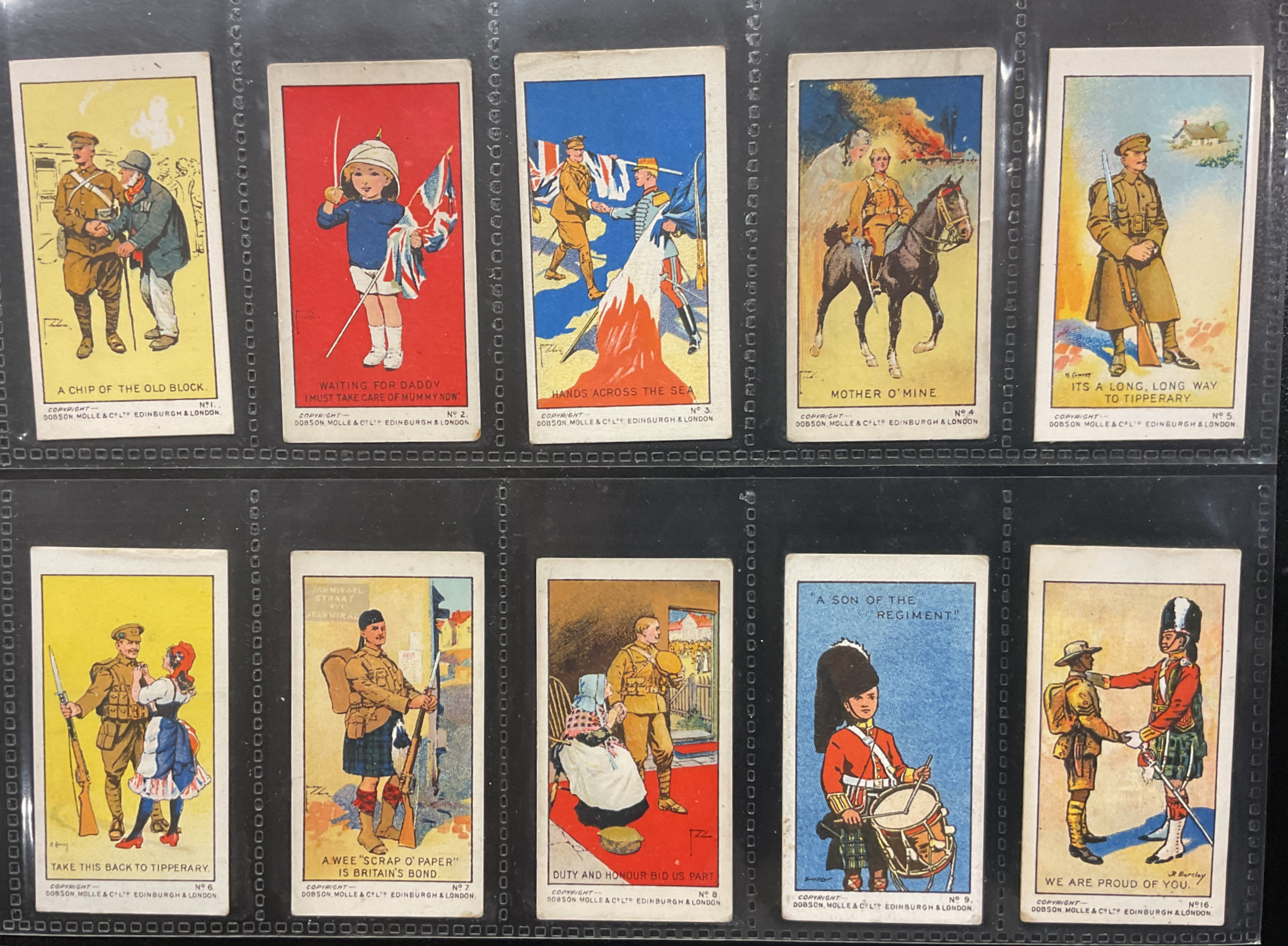 Anonymous The European War Series Trade Cards