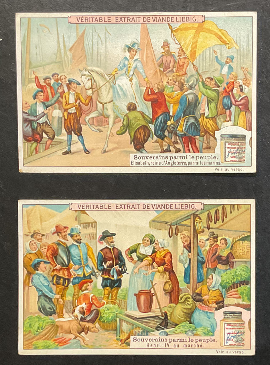 Thumbnail: Liebig Monarchs Among The People S977 Trade Cards
