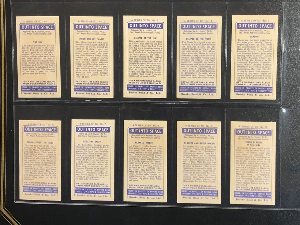Thumbnail: Brooke Bond Tea Out Into Space Tea Cards