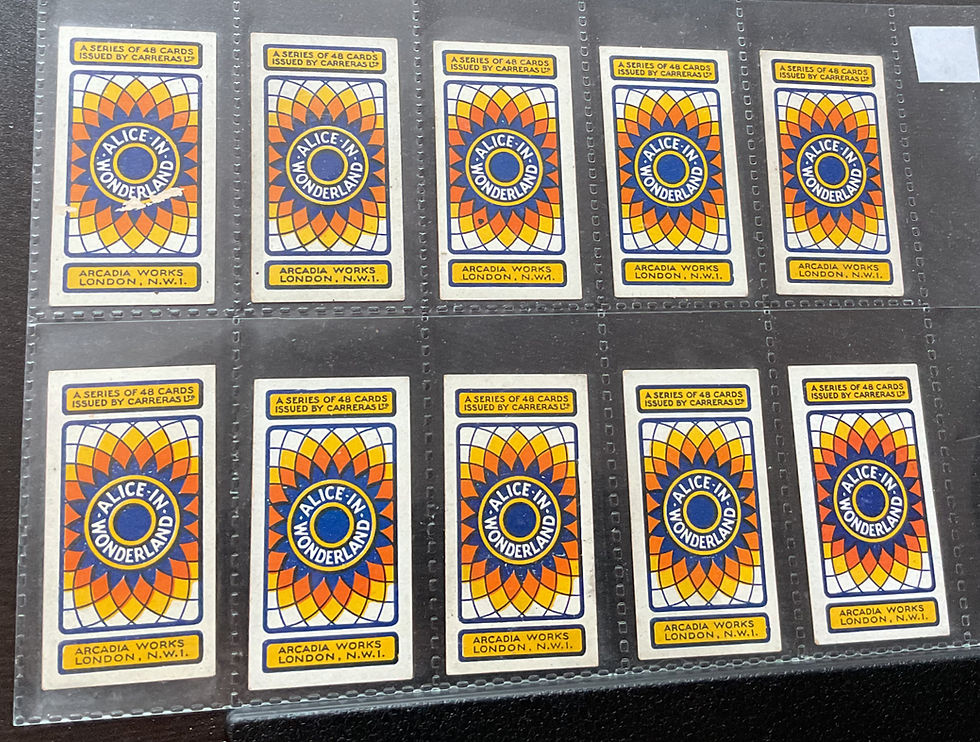 Thumbnail: Carreras Alice In Wonderland Square Corners Cigarette Cards