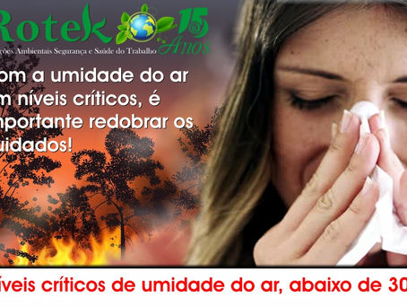 ⚠️ Alerta de Baixa Umidade e Alta Poluição: