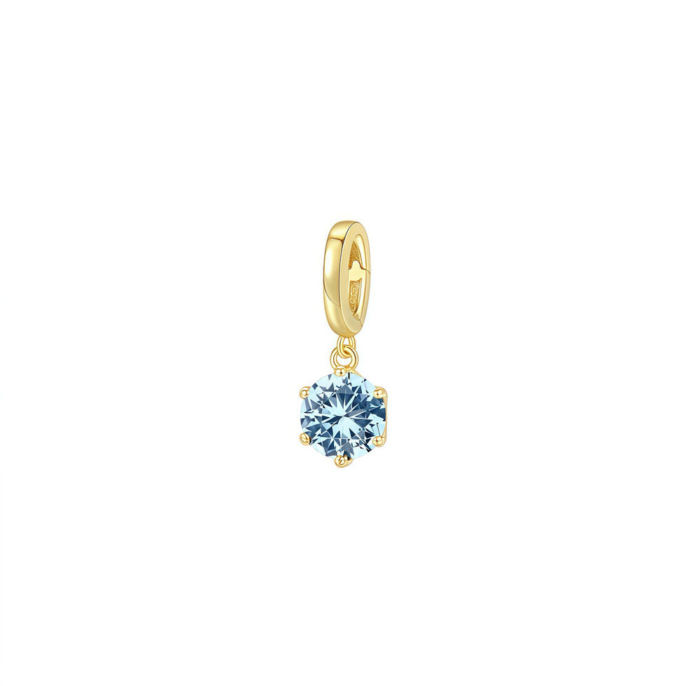 REBE77E Radiant Gemstone Pendant in gold vermeil with vibrant gemstone options, perfect for adding a touch of elegance