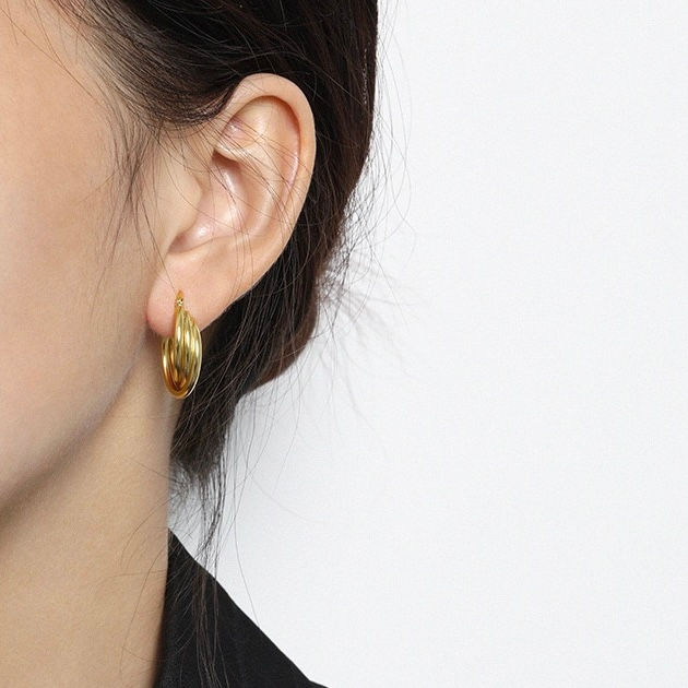 Twisted Hoop Earrings