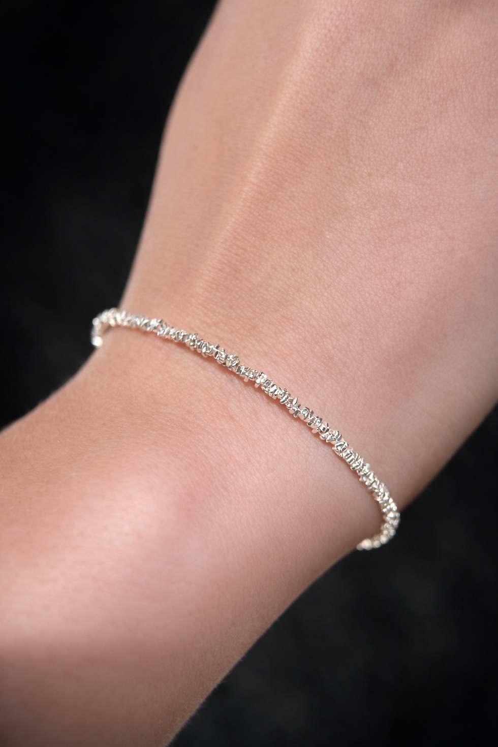 Scattered Light Bracelet by REBE77E made in sterling silver