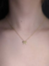 Golden Ribbon Necklace by REBE77E