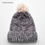 Thumbnail: Luxury Velvet Knitted Bobble Hats with Faux Fur Pom Pom - Adult