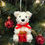 Thumbnail: Super Soft Teddy Bear Christmas Bauble Decoration