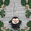 Thumbnail: Crocheted Luxury Velvet Penguin Christmas Bauble Decoration - Orange Beak
