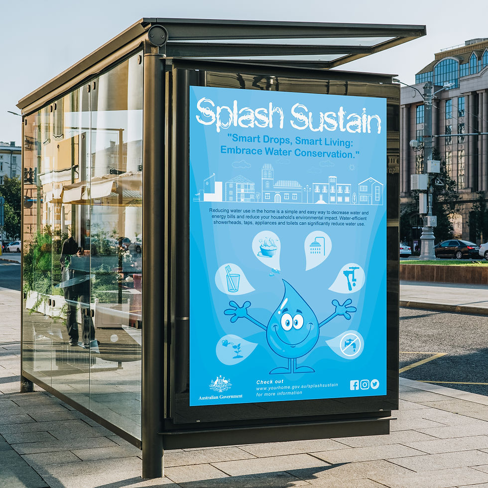 Outdoor Advertisement Design for the Water Conservation Campaign