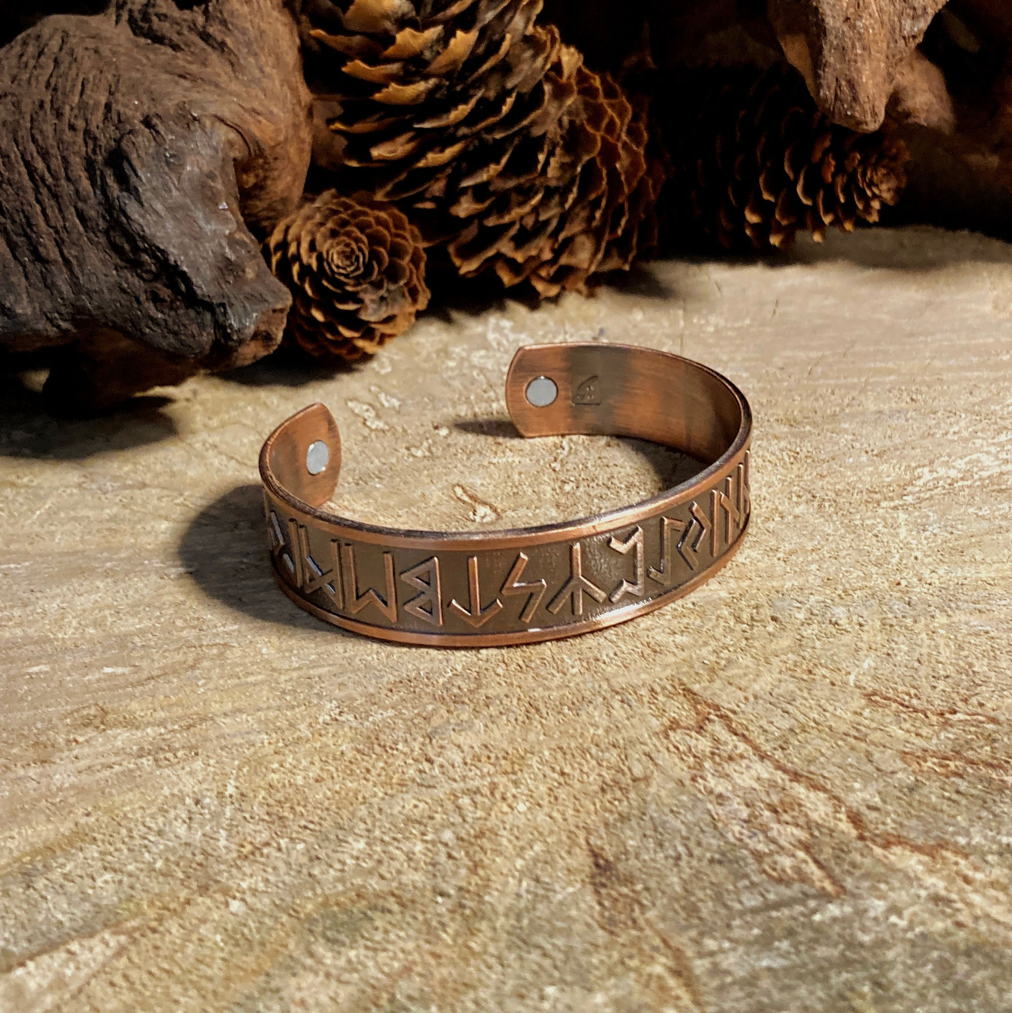 Bracelet cuivre runique