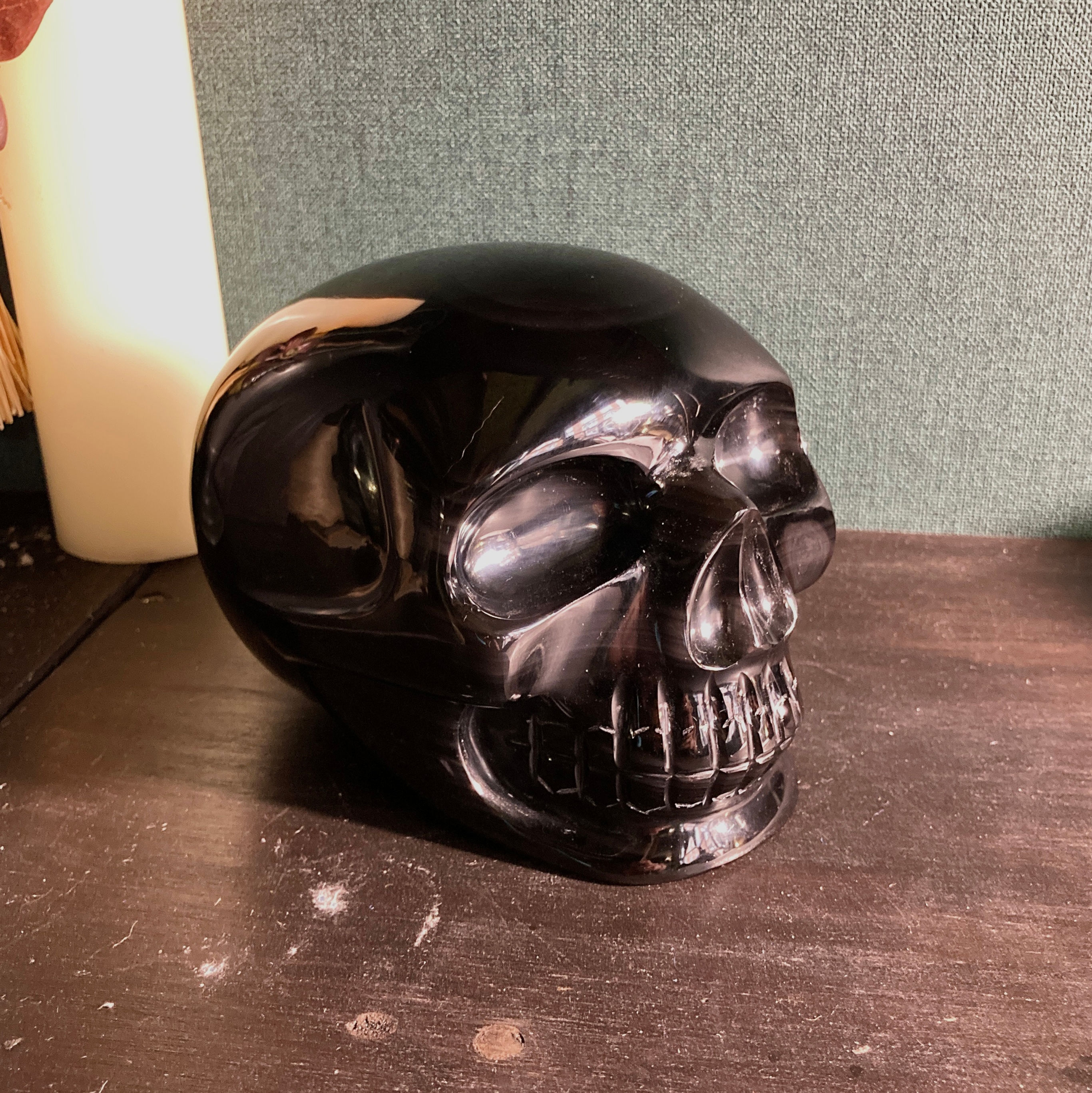 Crâne en obsidienne œil céleste