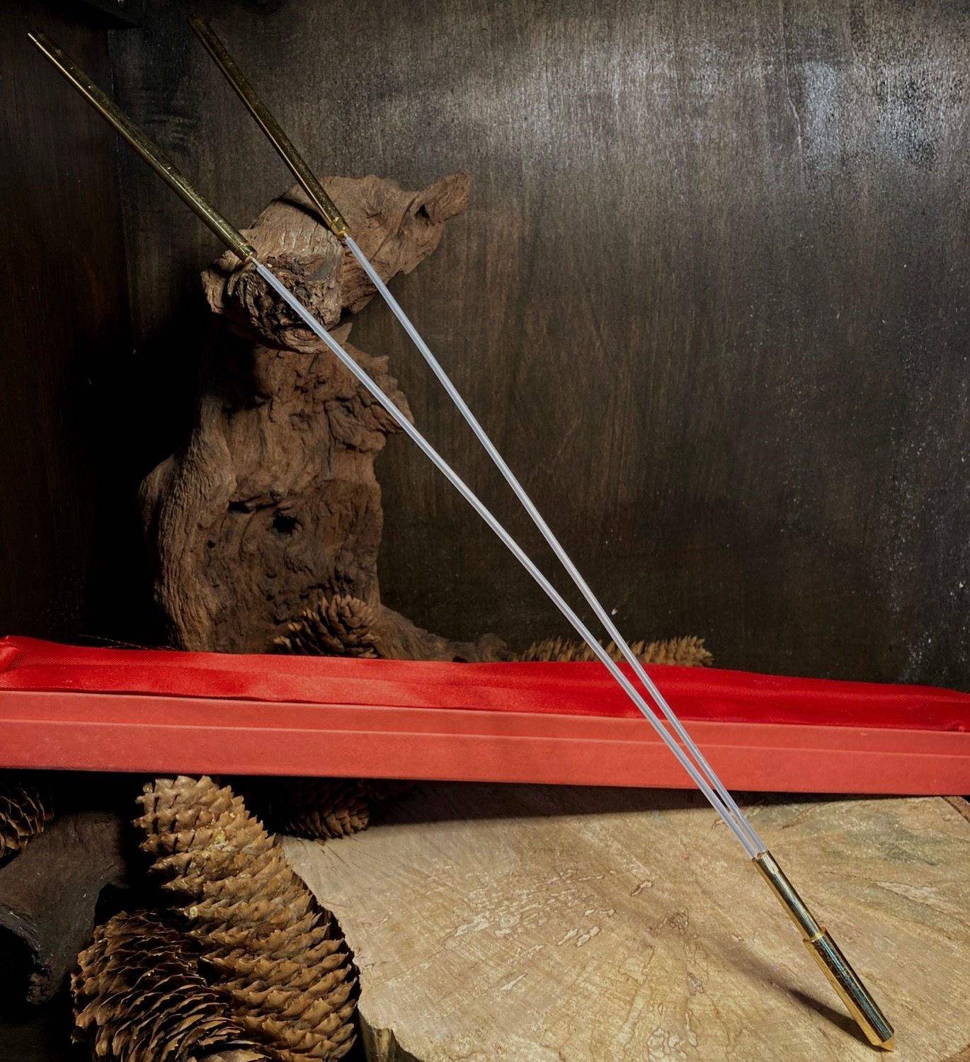 Baguette de sourcier en laiton