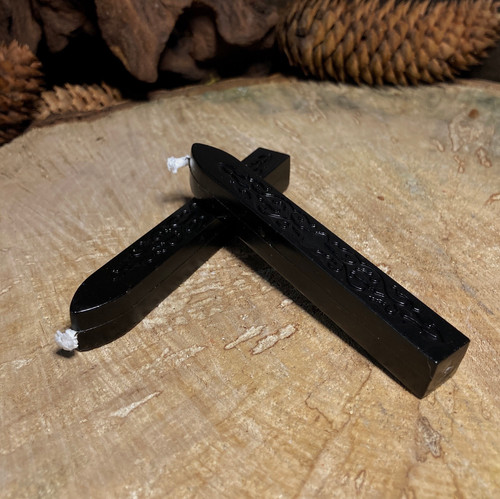 Lot De 3 Cuillères à Cire à Cacheter Avec Poignées En Bois