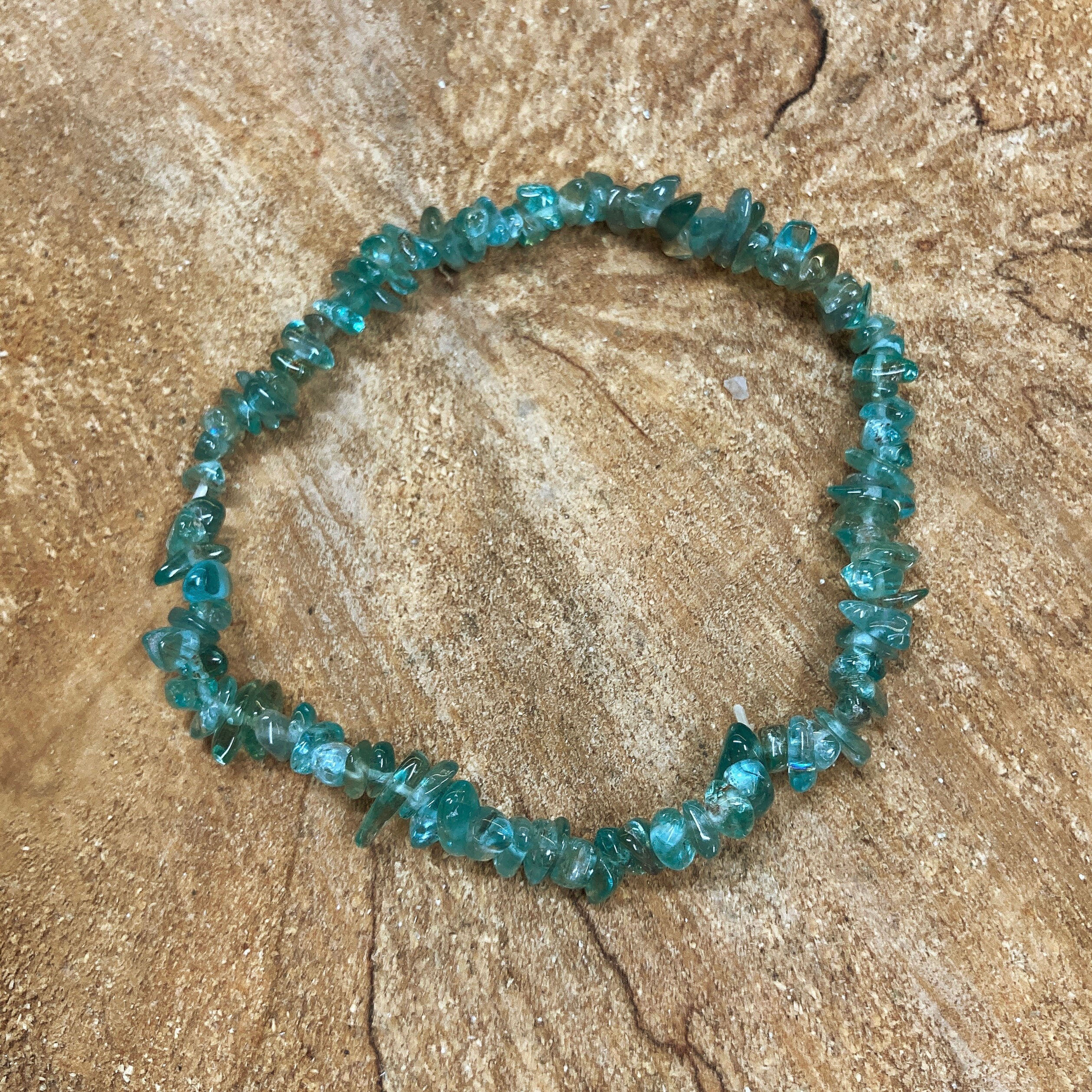 Bracelet baroque - apatite bleue extra 