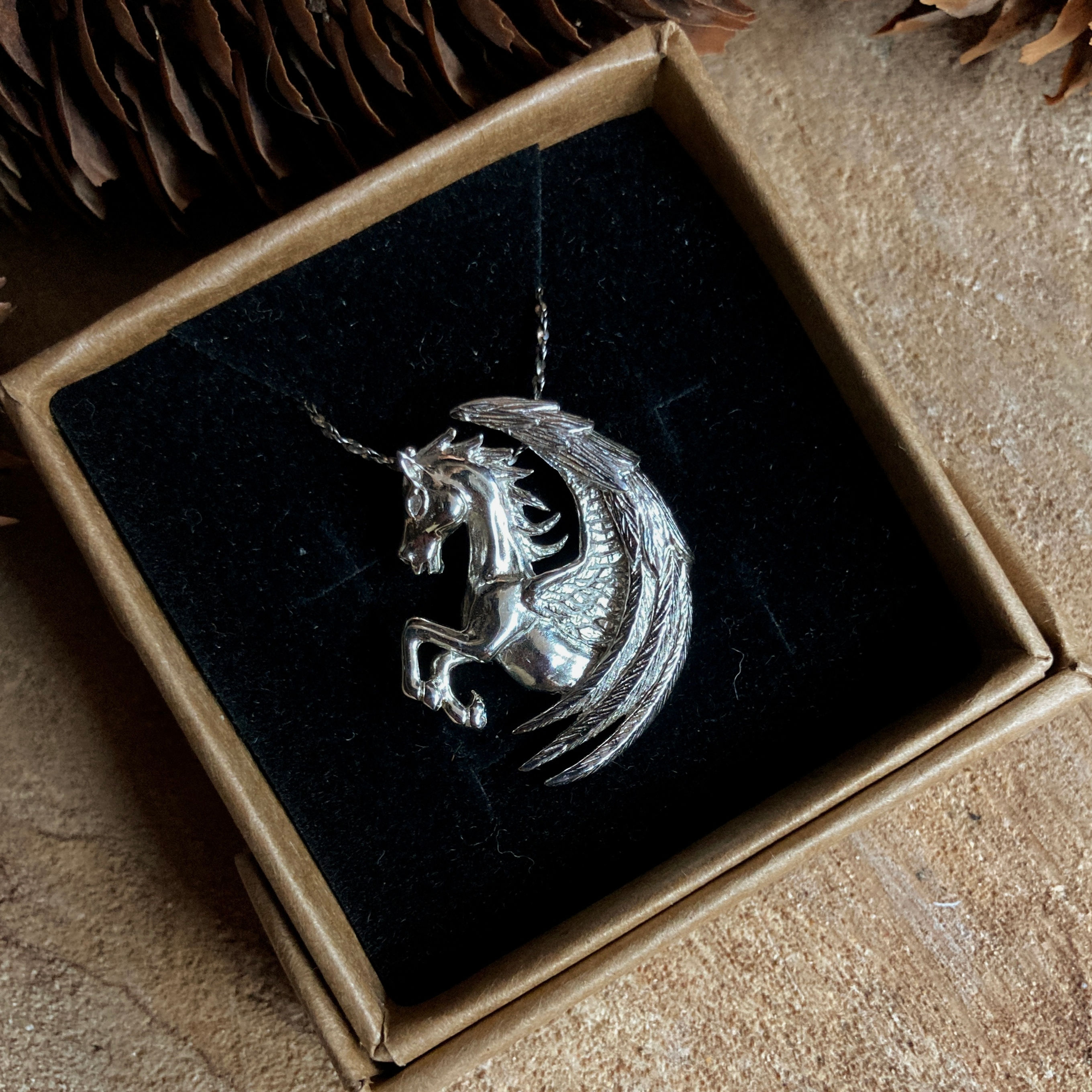 Collier en argent : Fortune de Pégase