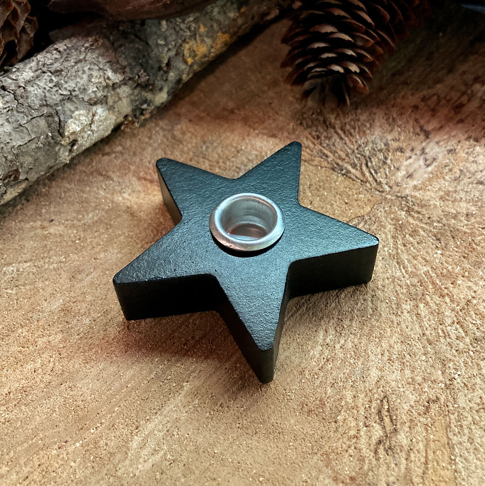 Bougeoir pour mini bougie - étoile 