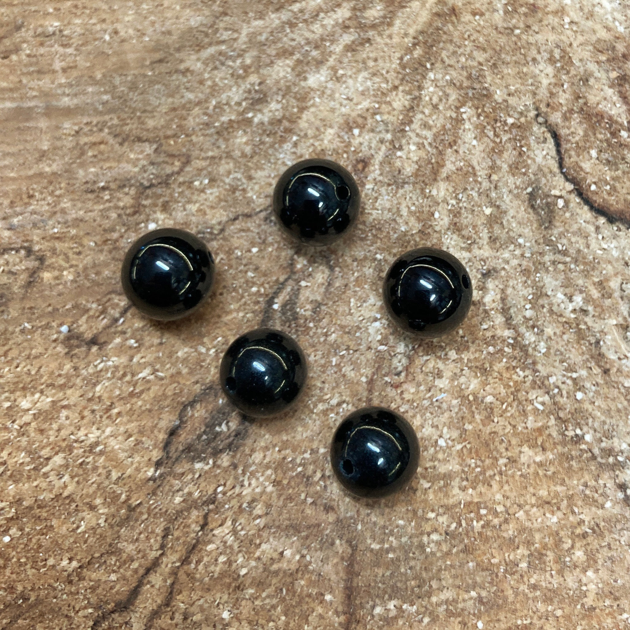 Perle 8/8.5mm - spinelle noire