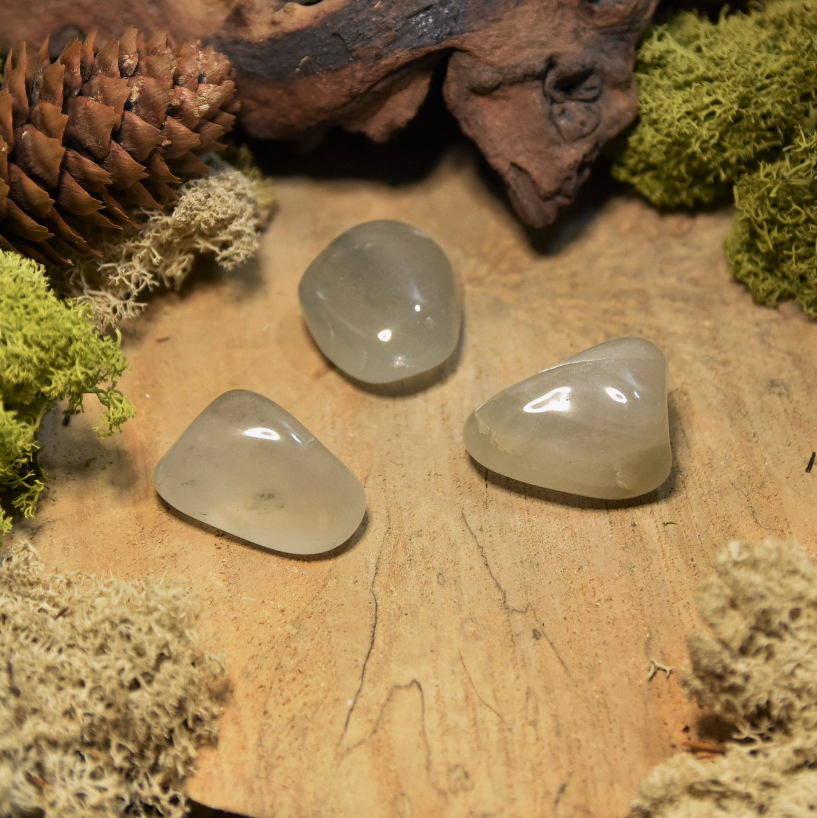 Aragonite blanche roulée