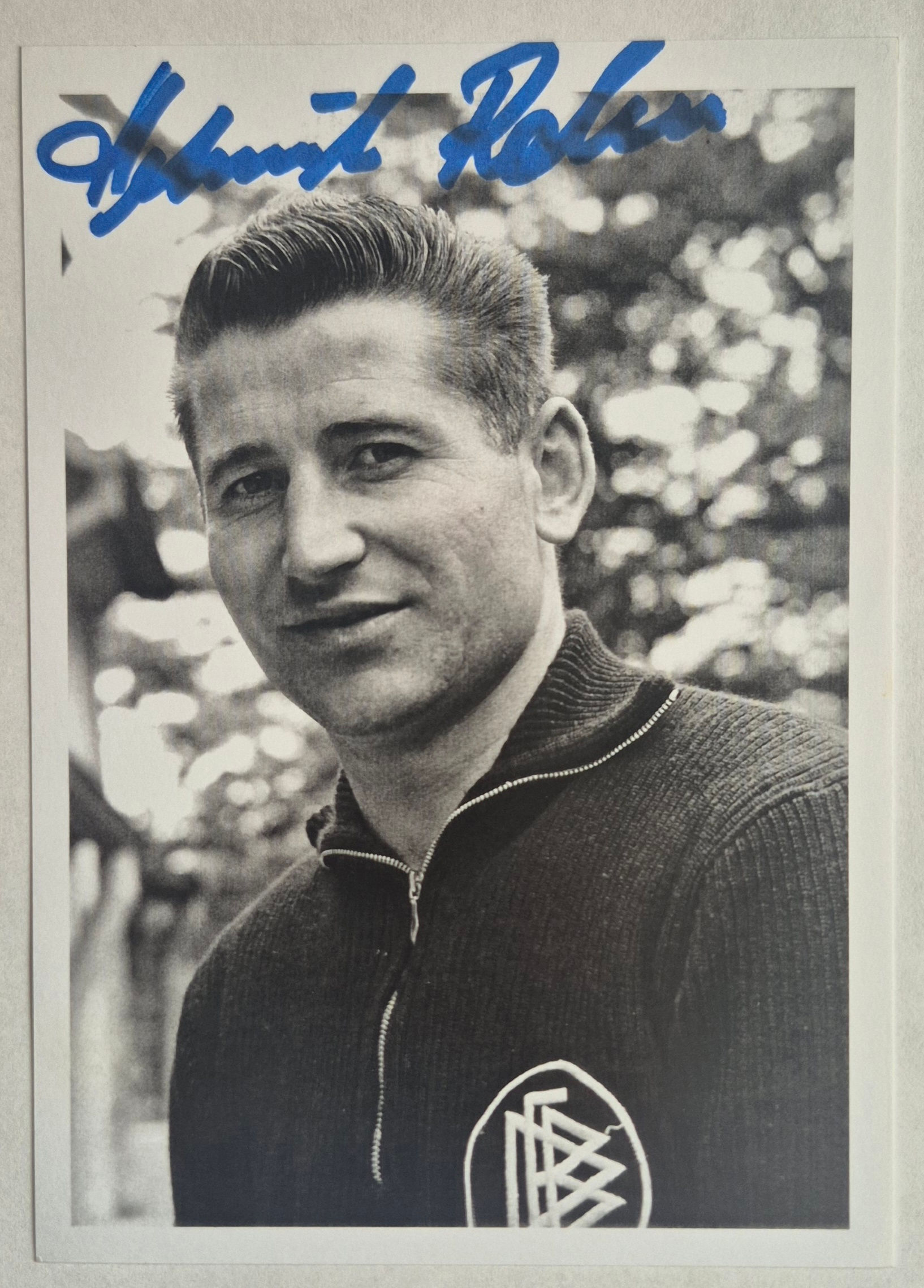HELMUT RAHN „DER BOSS“ – SIGNIERTE AUTOGRAMMKARTE – WELTMEISTER 1954 – SIEGTOR