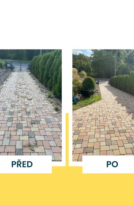 Čištění příjezdové cesty