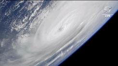 Poderoso Huracán Ian visto desde el espacio por la NASA