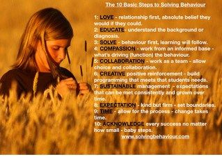 Creating a Climate of Trust - Relationship, Relationship, Relationship - ok but why?