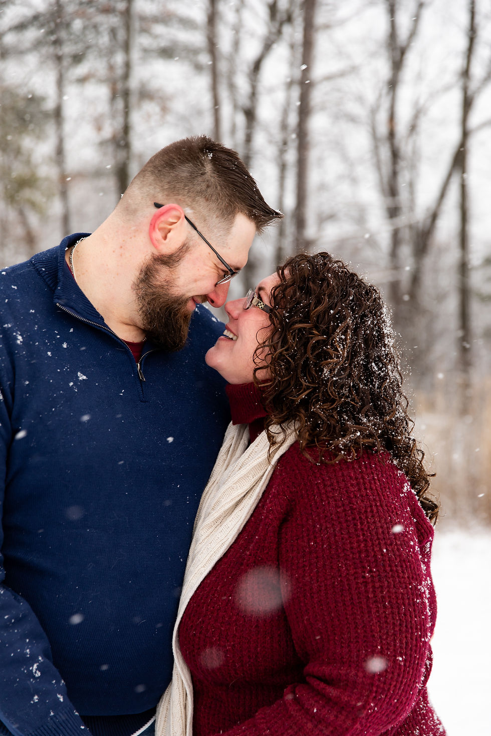 Family photos in snow, Niskayuna, NY