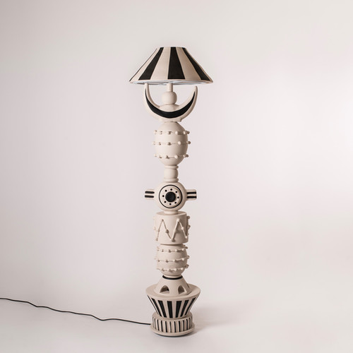 ライト・ランタン motto_kuma A&N 10th Anniversary model Mono Asteroid - Clay Floor Lamp | harshitajhamtani.com