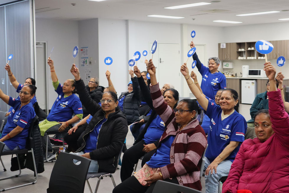 Thumbs up for healthy eating! (Credit Yvette Campitelli-Slee)