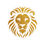 Thumbnail: Golden Lion Kiss-Cut Stickers - Bold & Striking Decor for Laptops & More