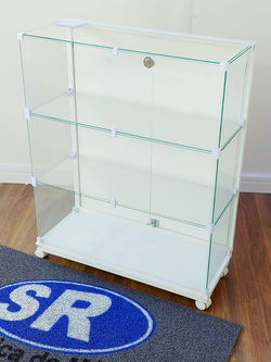 Balcão Vitrine Slim com porta