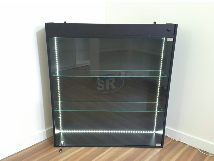 Vitrine suspensa cor Preta