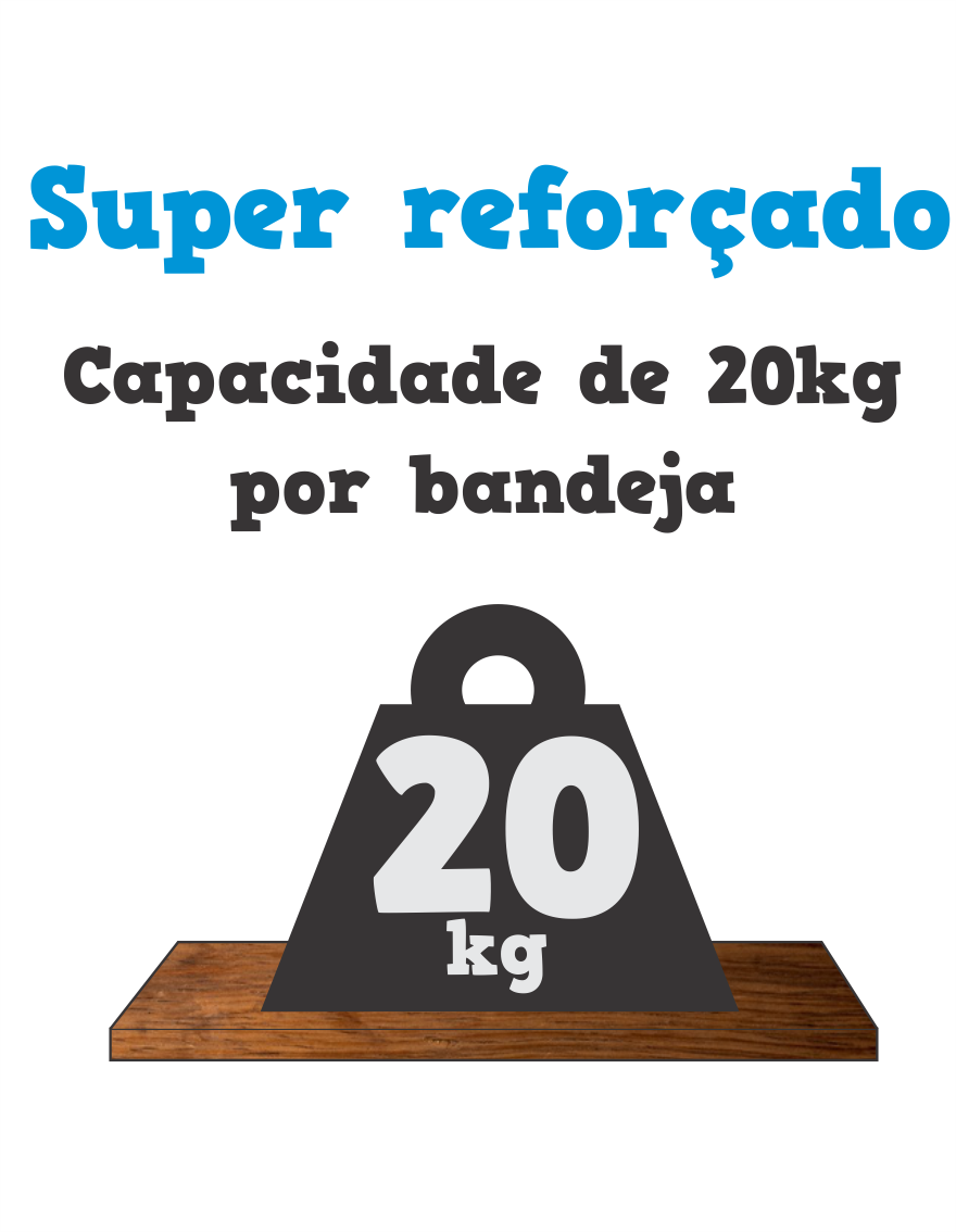 Caixa vitrine com portas