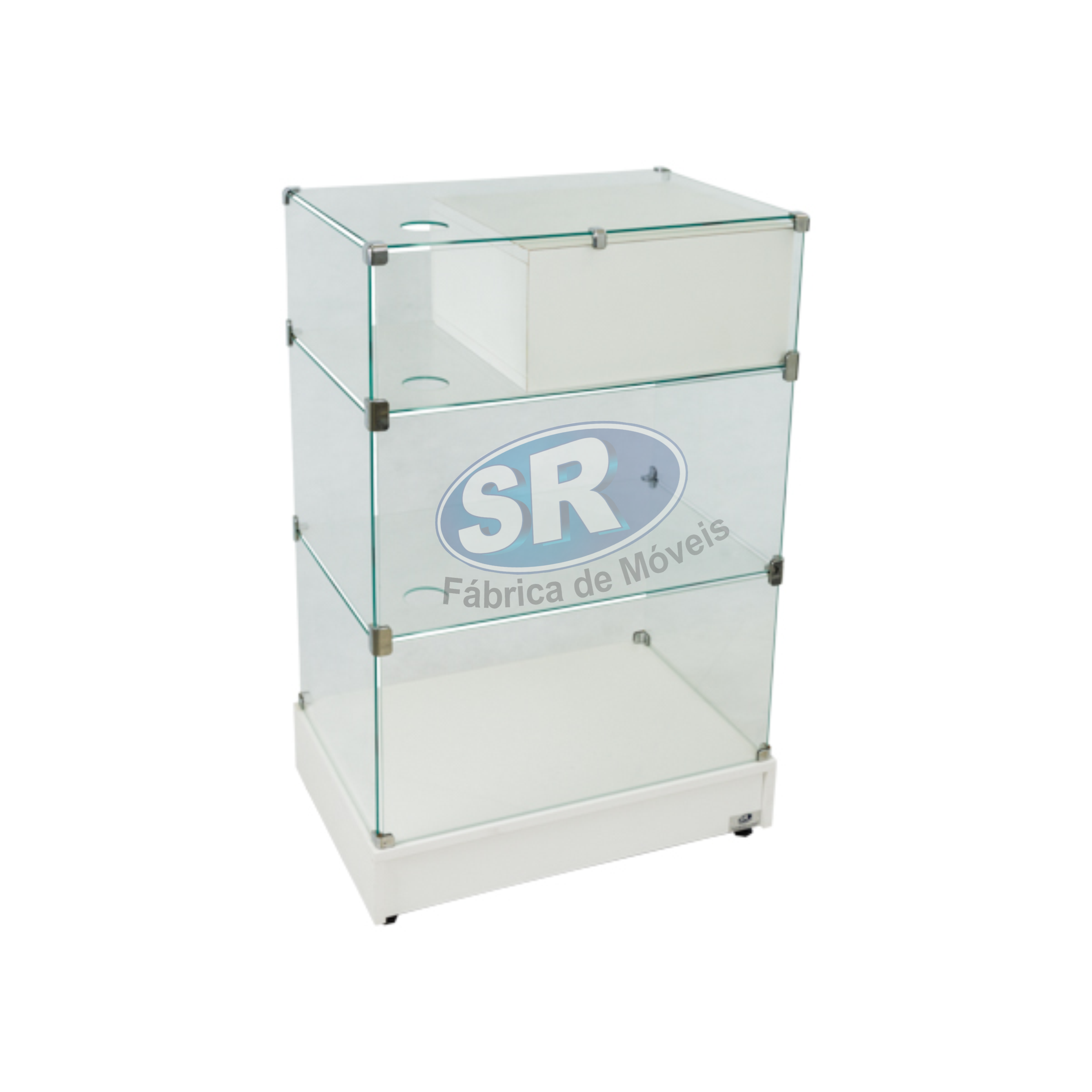 Caixa vitrine econômico