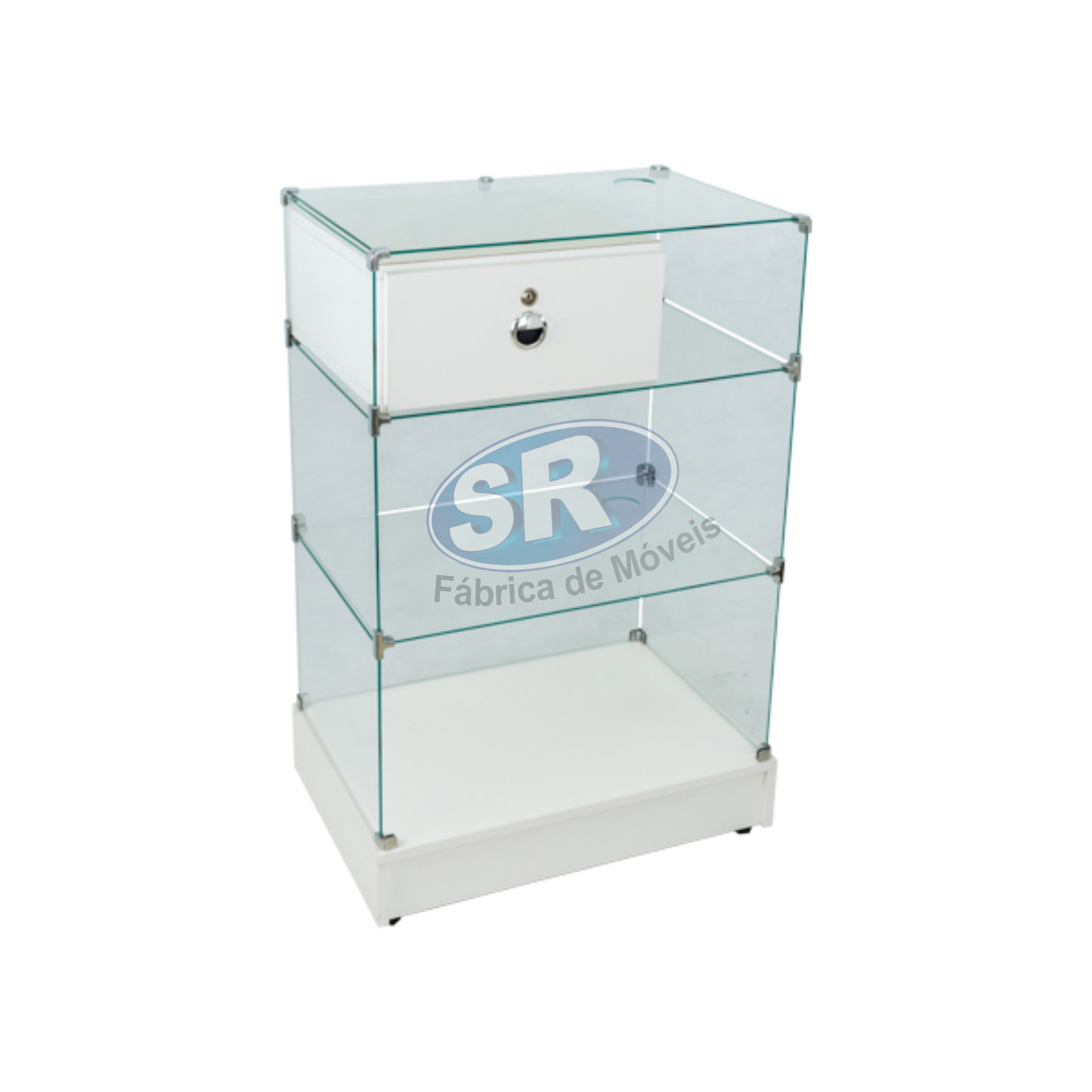 Caixa vitrine econômico