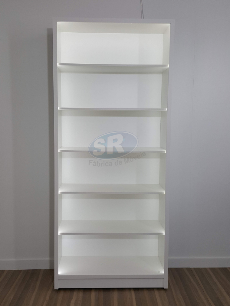 Prateleira armário com led
