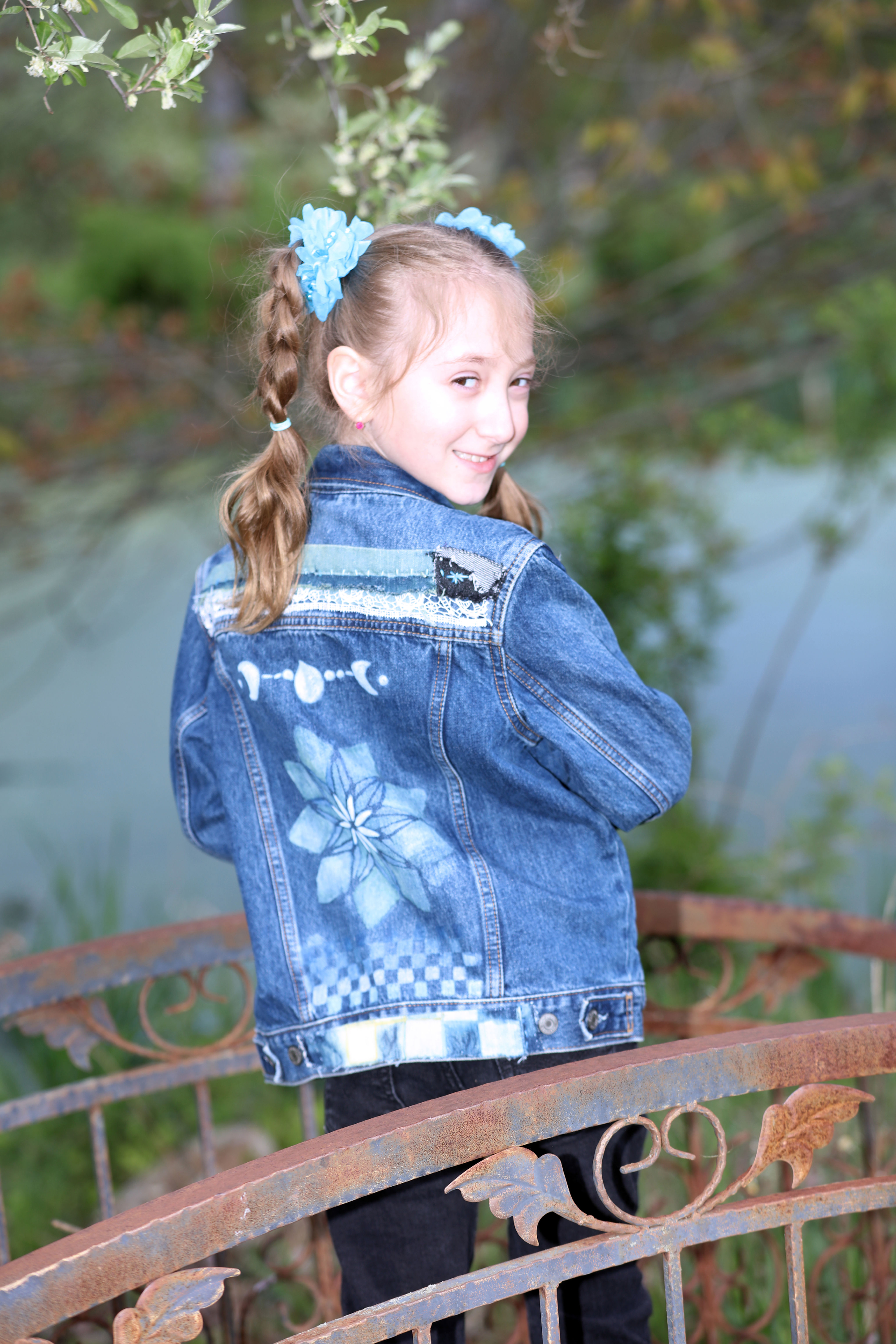 Lunar Bloom Upcycled Kids Jacket