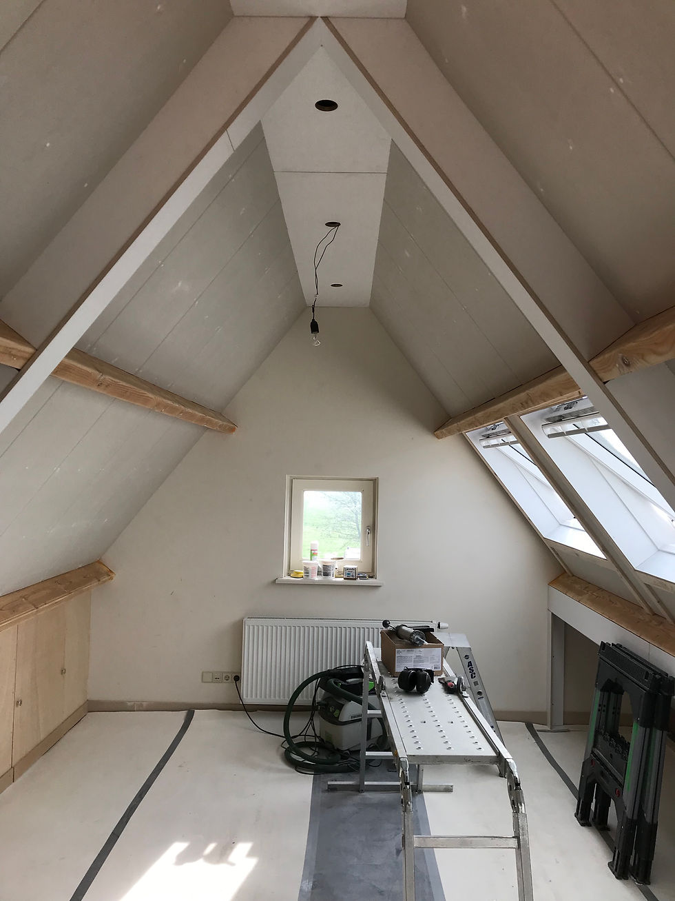 Isolatie, zolderramen en afwerking
