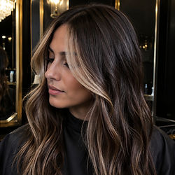 Resultado de mechas face framing en Barcelona en Mirik Beauty