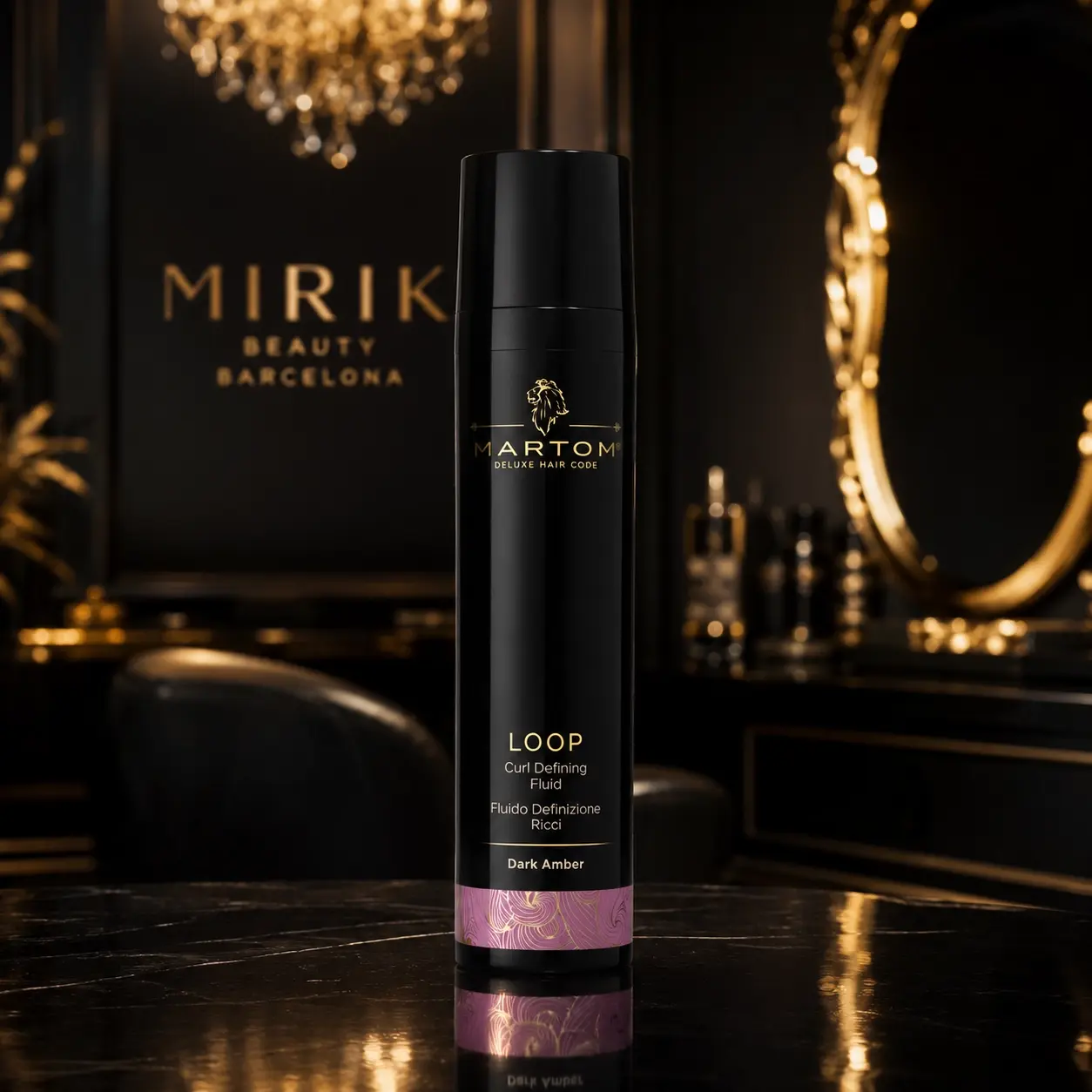 Loop - Fluido de definición de rizos de Martom Deluxe Hair Code Style para definir ondas y rizos en Mirik Beauty Barcelona